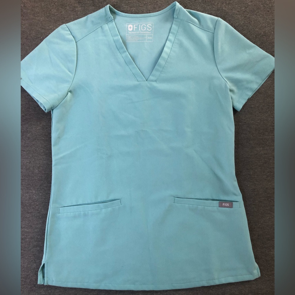 Figs Seaglass XXS Scrub Top *Limited Edition Color*